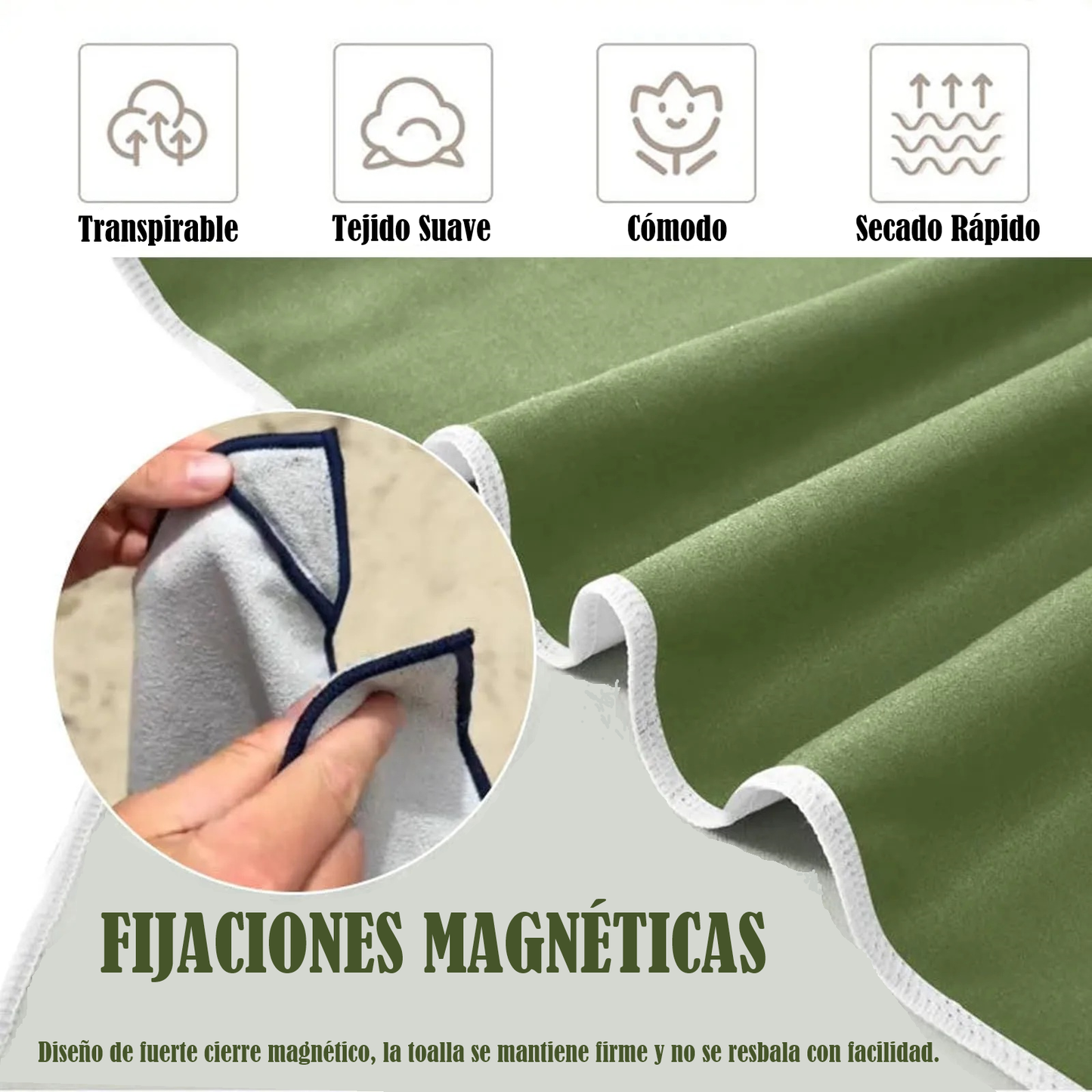 Toalla magnética